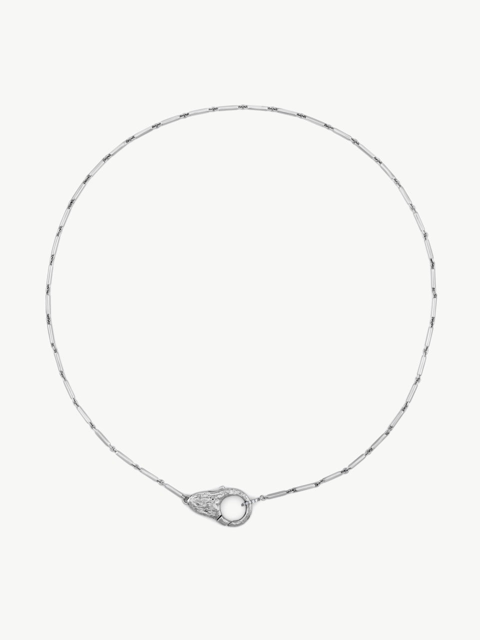 Sterling Silver Lock Necklace