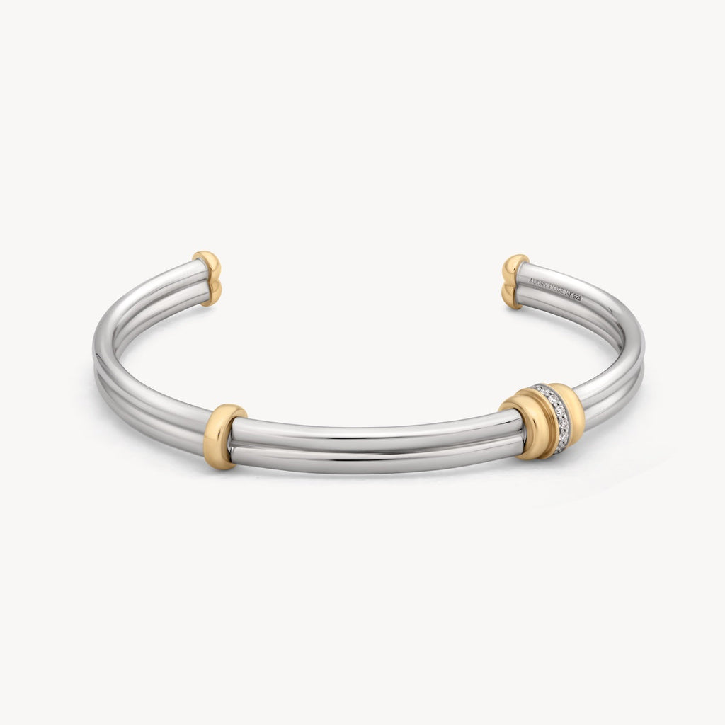 Golden Arc Cuff Bracelet