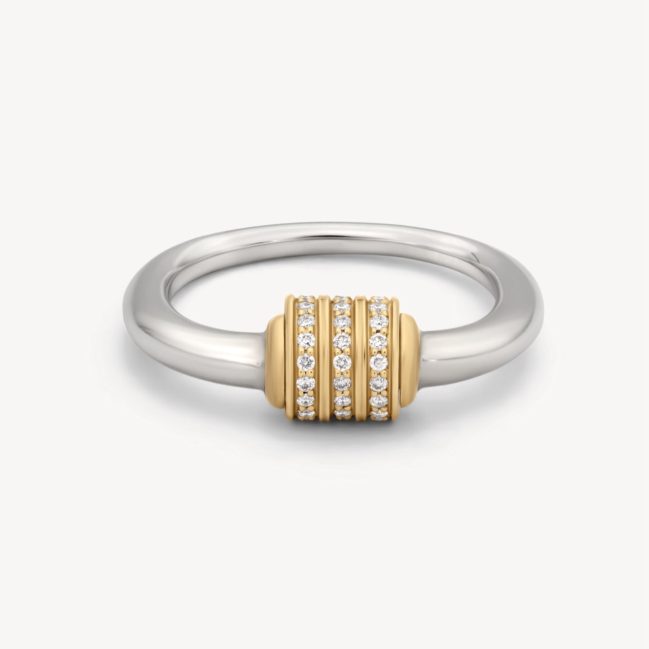 Mixed Metal Spinning Latch Ring
