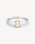 Mixed Metal Buckle Ring