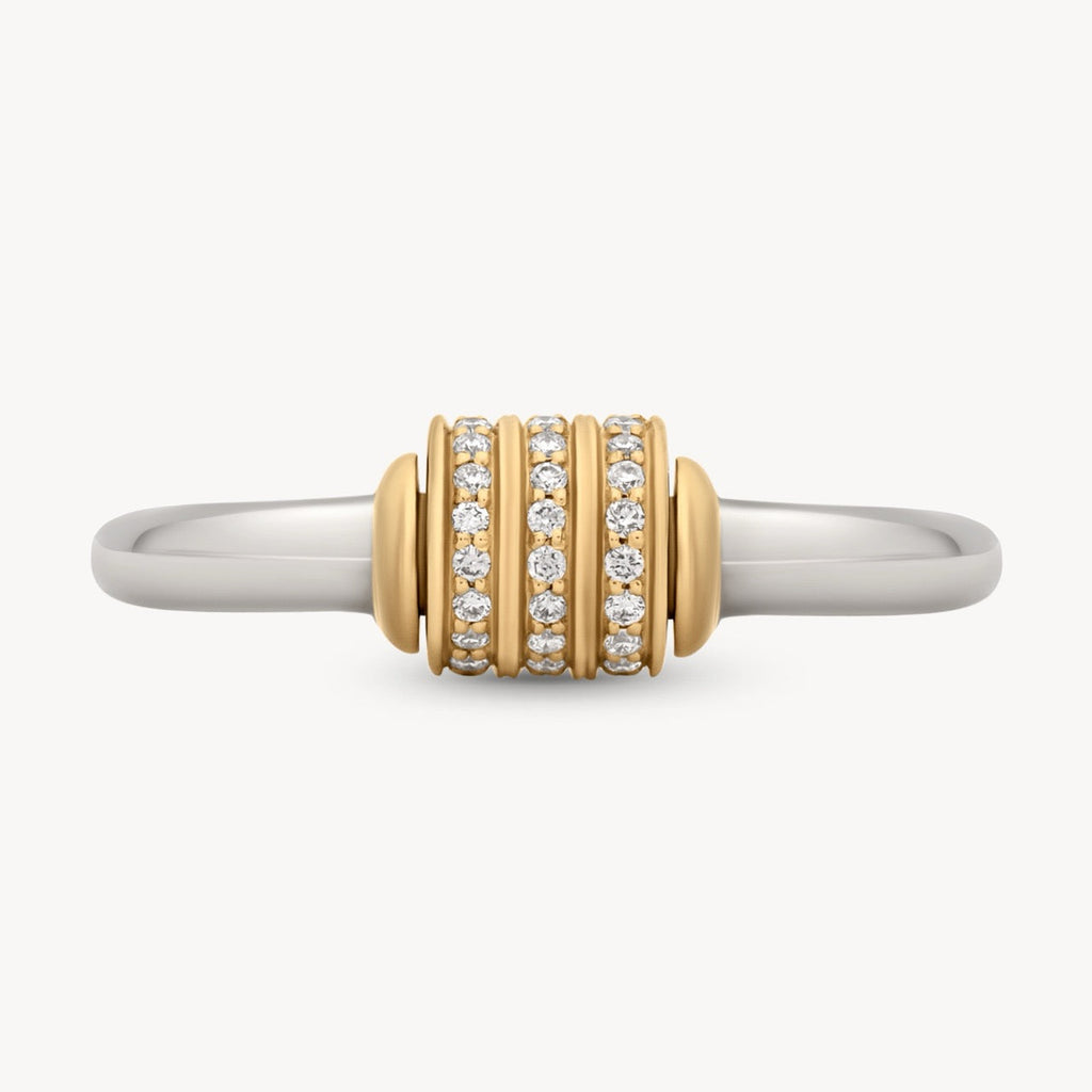 Mixed Metal Spinning Latch Ring