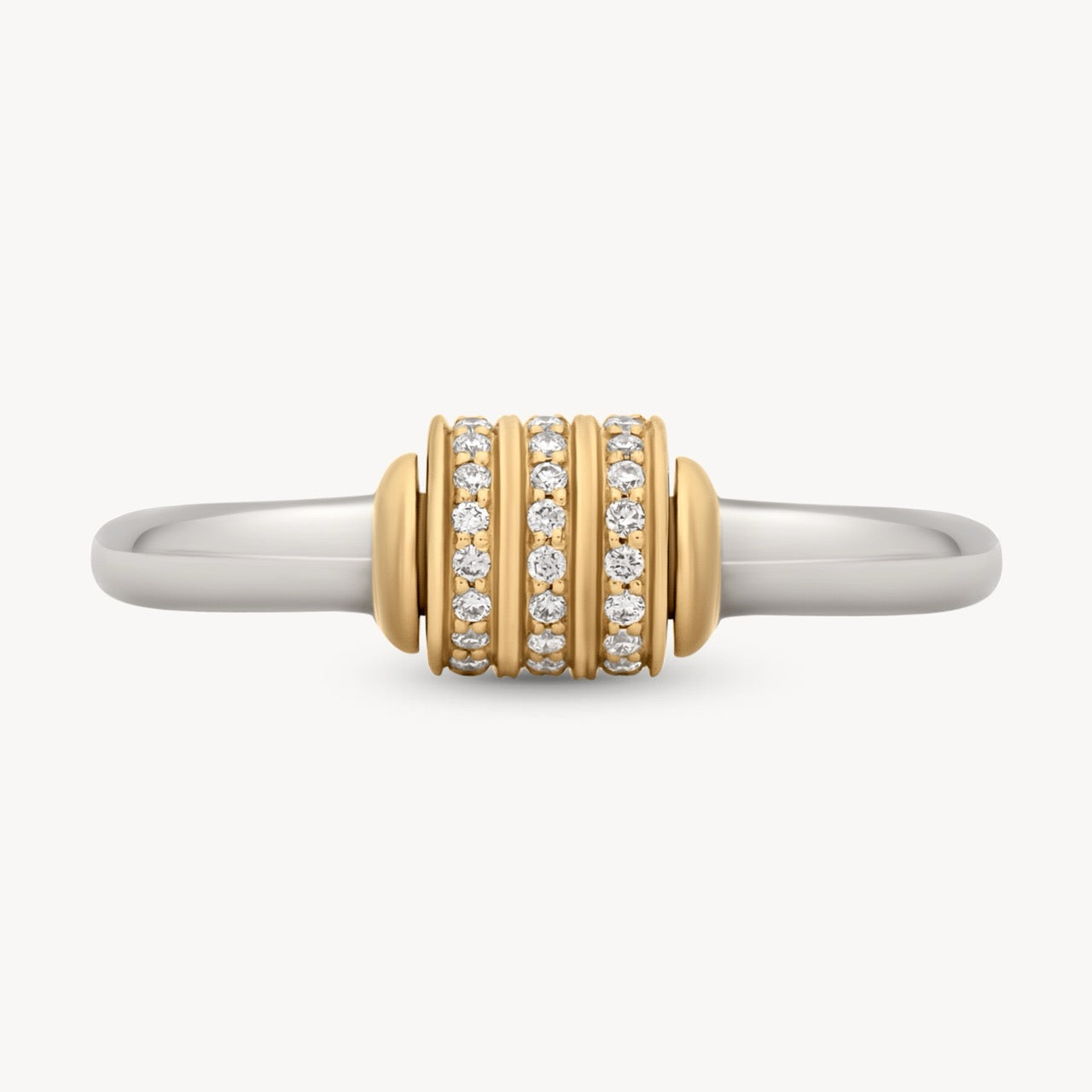 Mixed Metal Spinning Latch Ring
