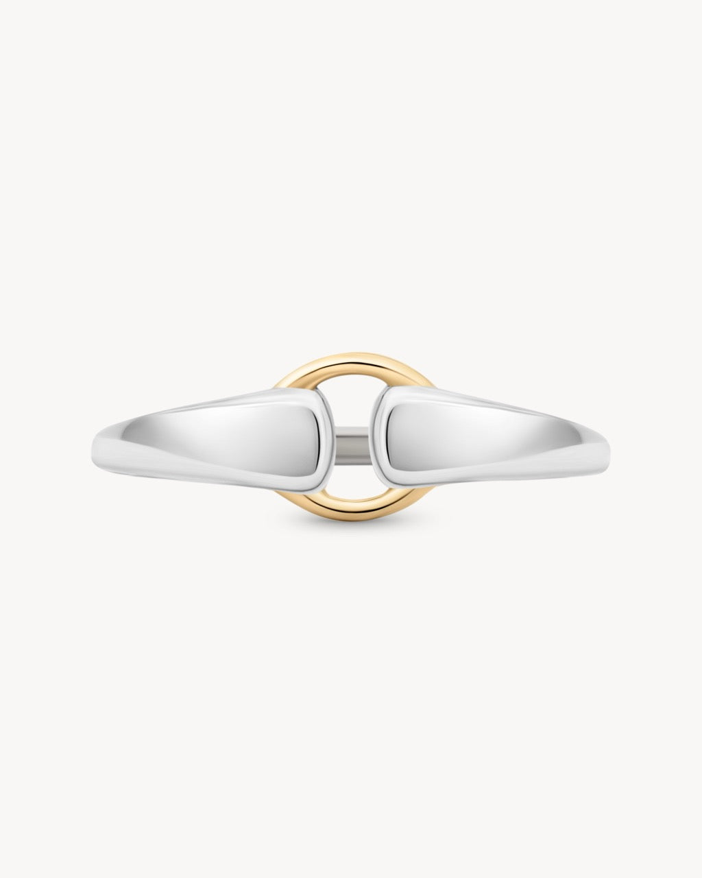 Mixed Metal Buckle Ring
