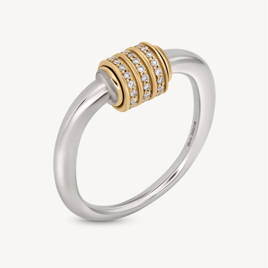 Mixed Metal Spinning Latch Ring