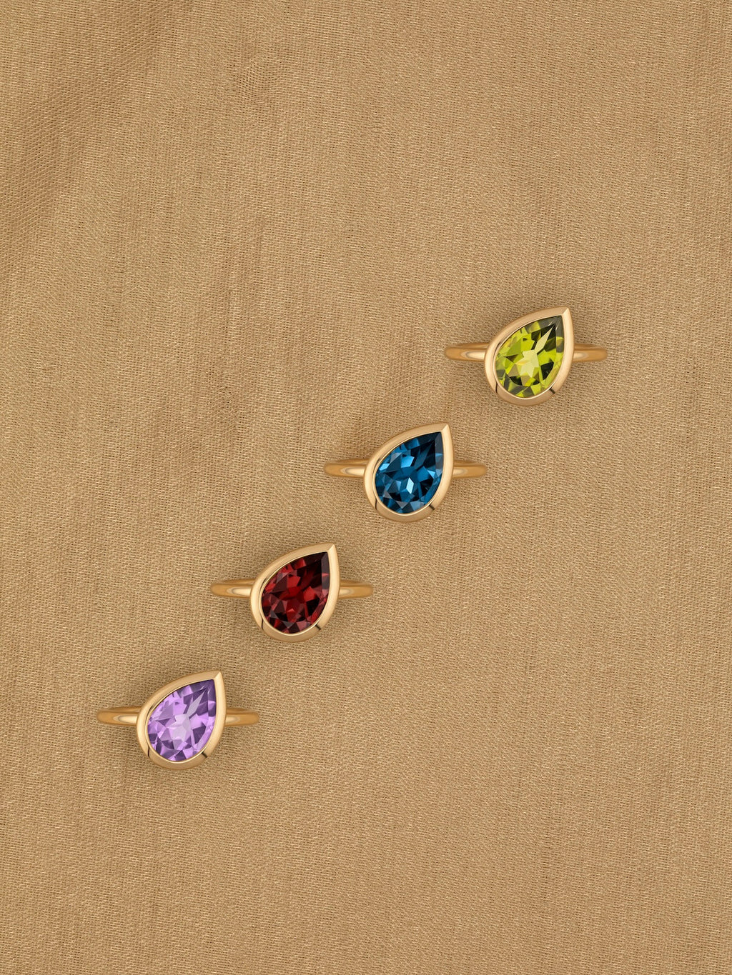 Garnet Dune Ring