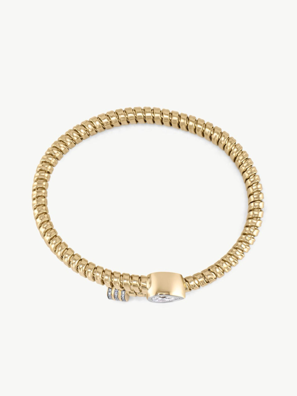 Gold Pear Coil Cuff