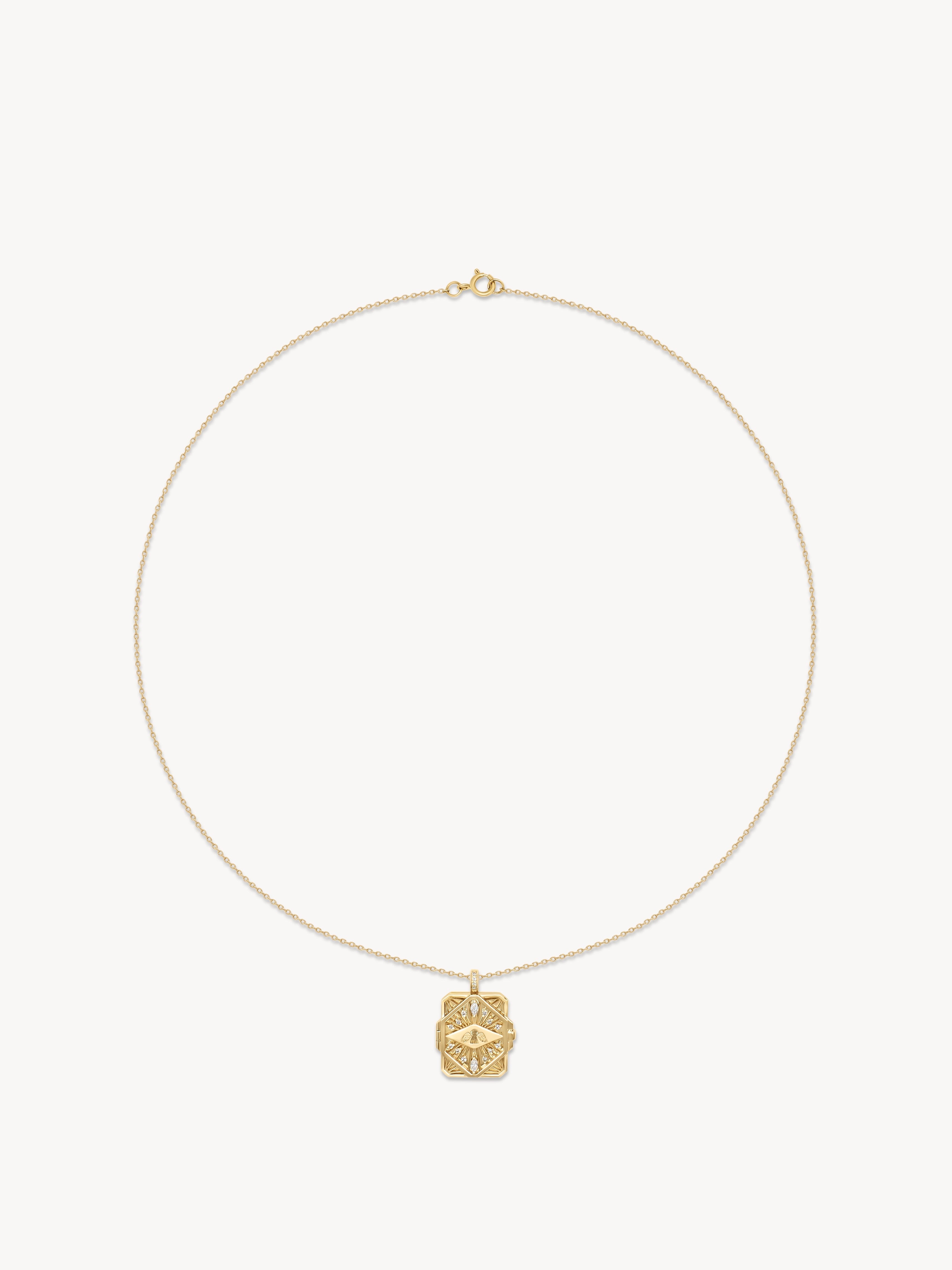 Diamonds and Key Dream Book Necklace
