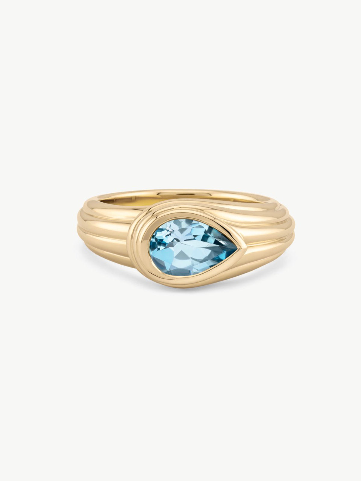 Pear Topaz Ring