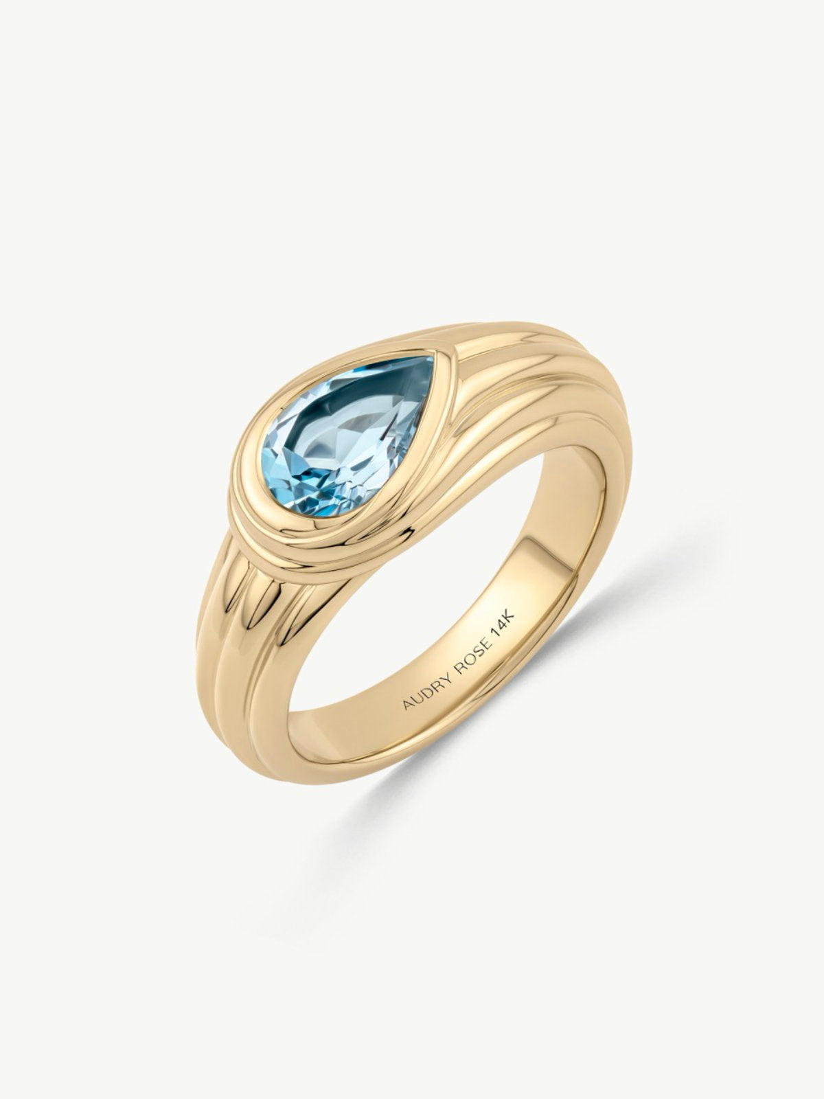 Pear Topaz Ring