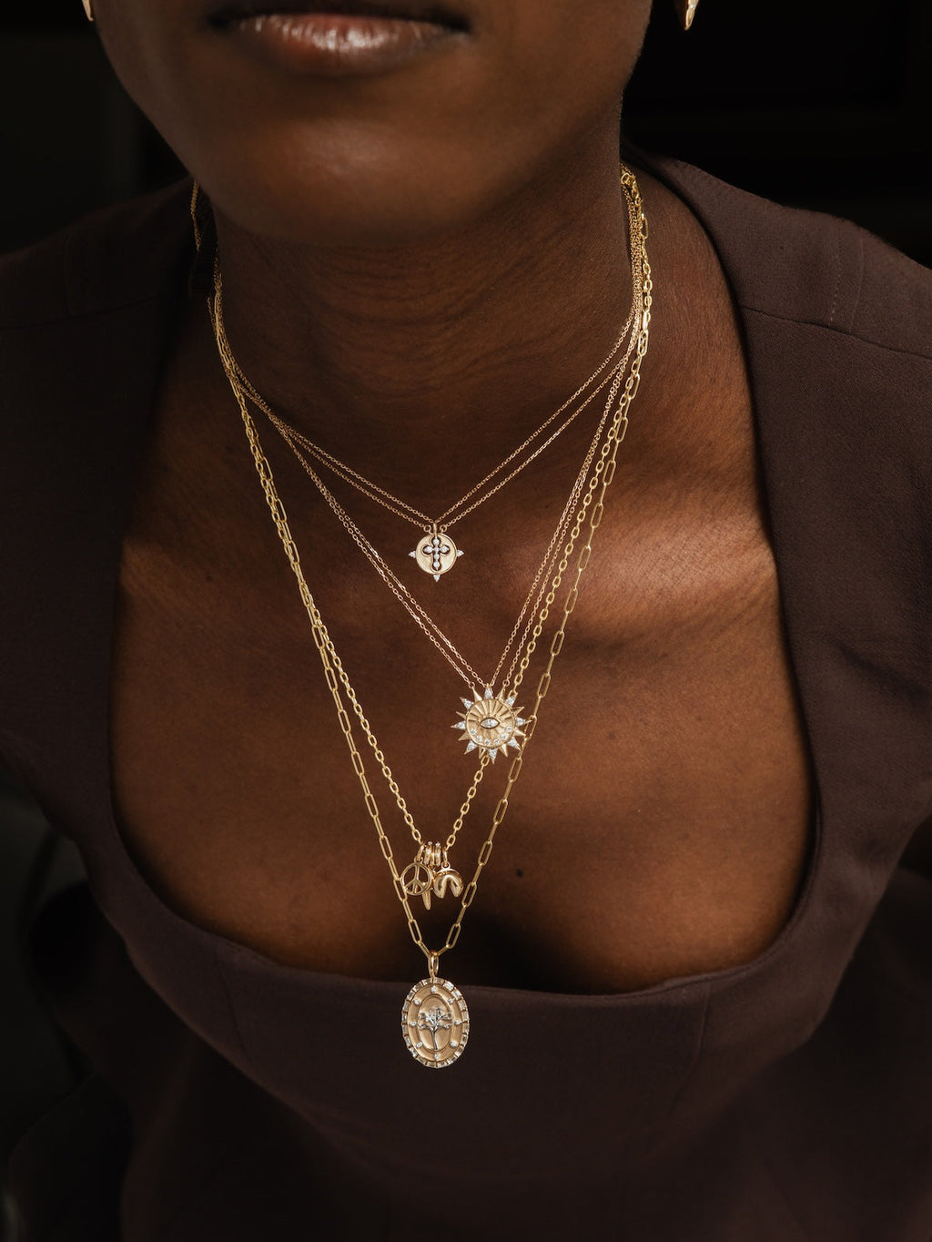 Golden Eye Friendship Necklace