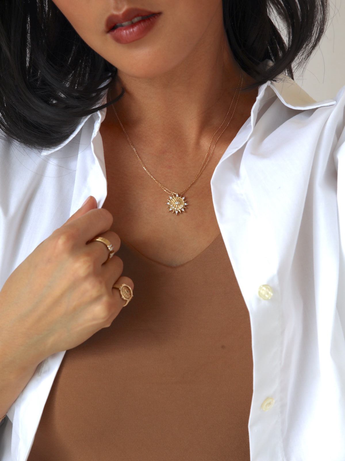 Golden Eye Friendship Necklace