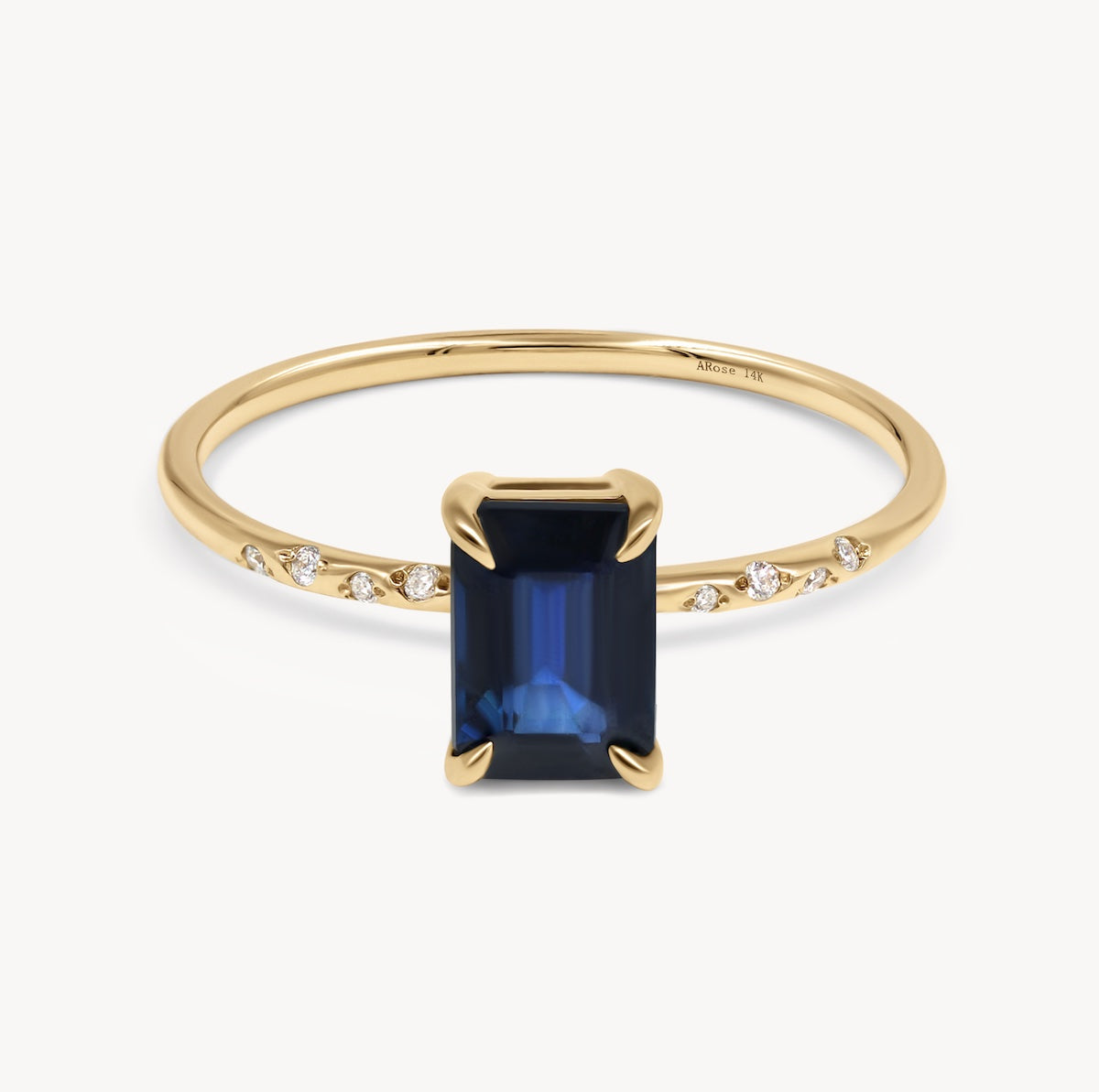 Large Starry Sapphire Ring