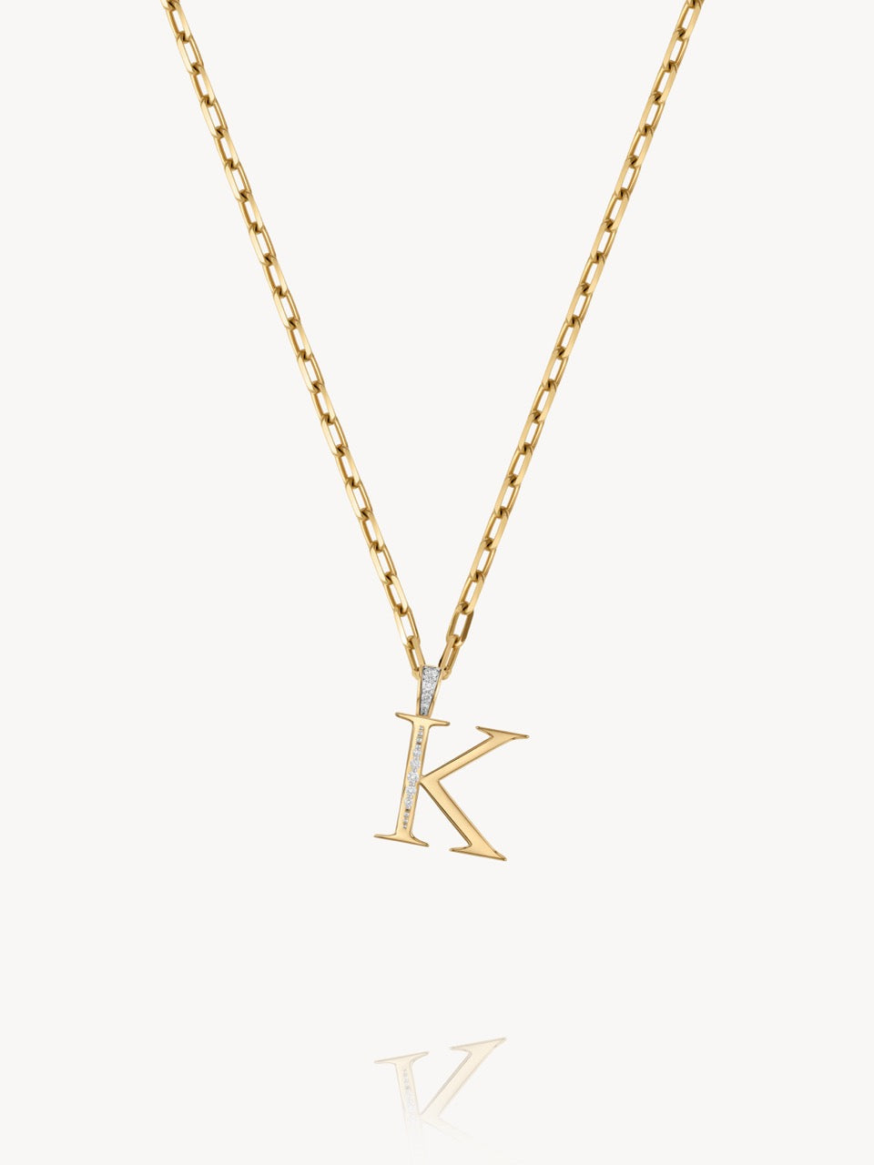 Diamond Initial Pendants
