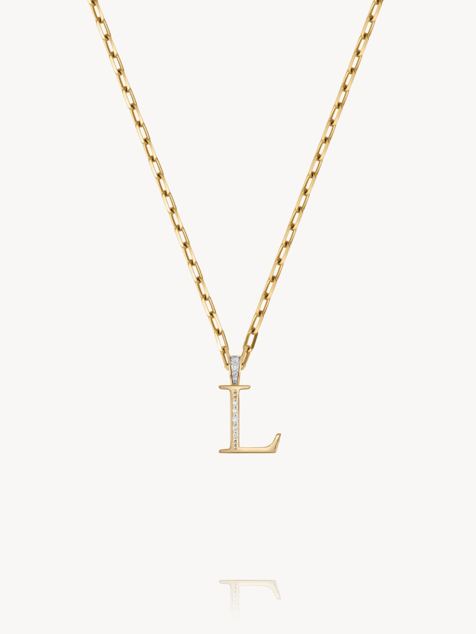 Diamond Initial Pendants