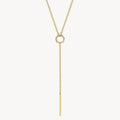 Starry Diamond Lariat Necklace