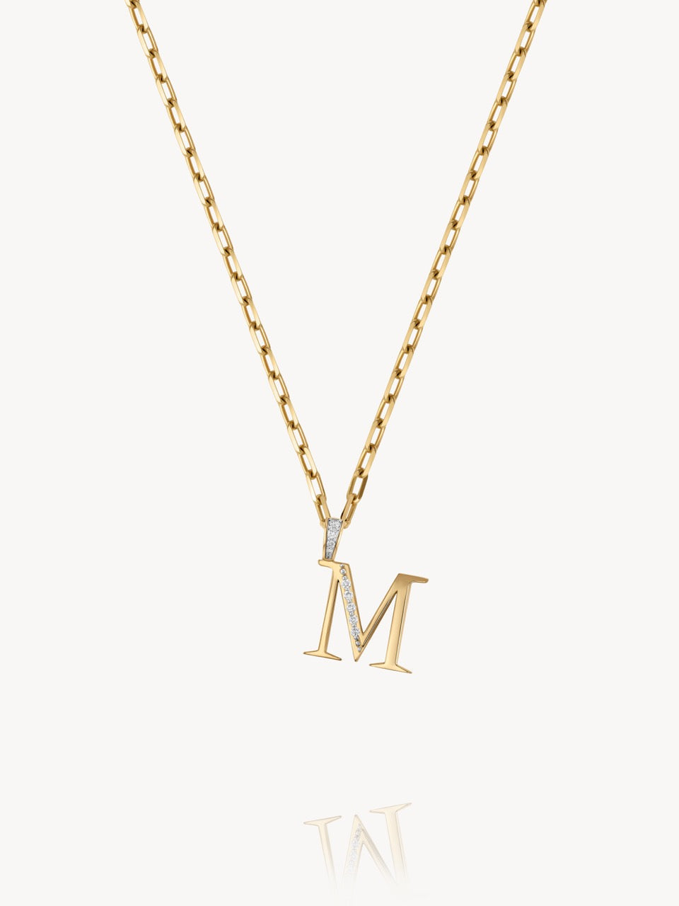 Diamond Initial Pendants