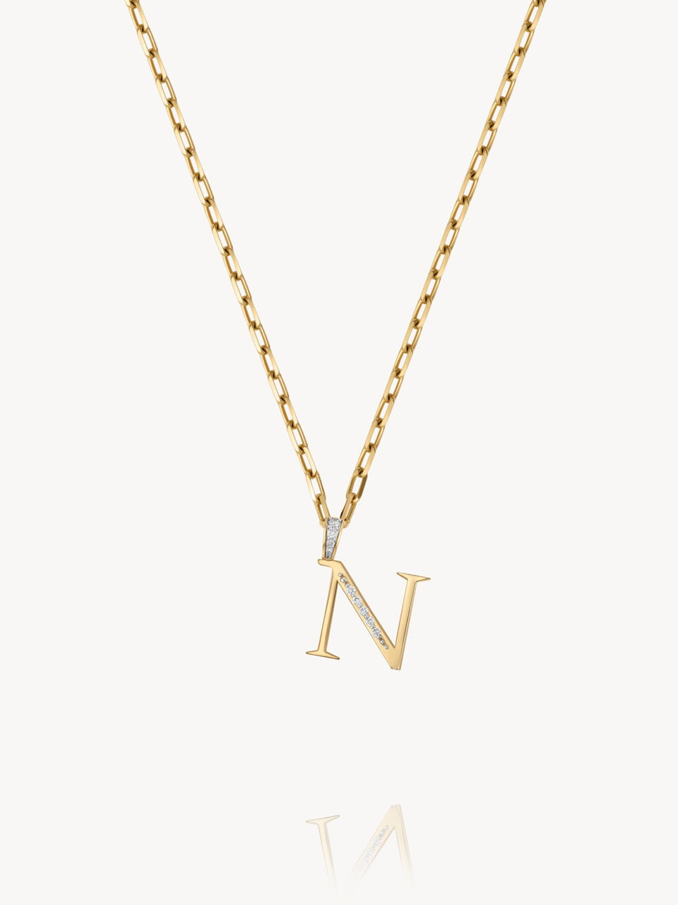 Diamond Initial Pendants
