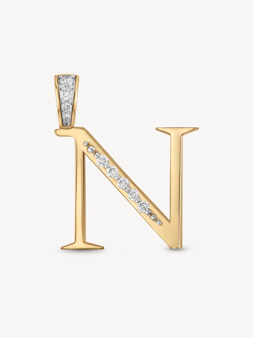 Diamond Initial Pendants