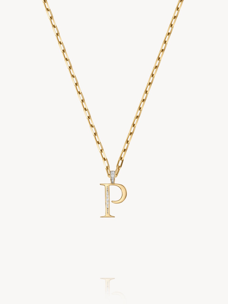 Diamond Initial Pendants
