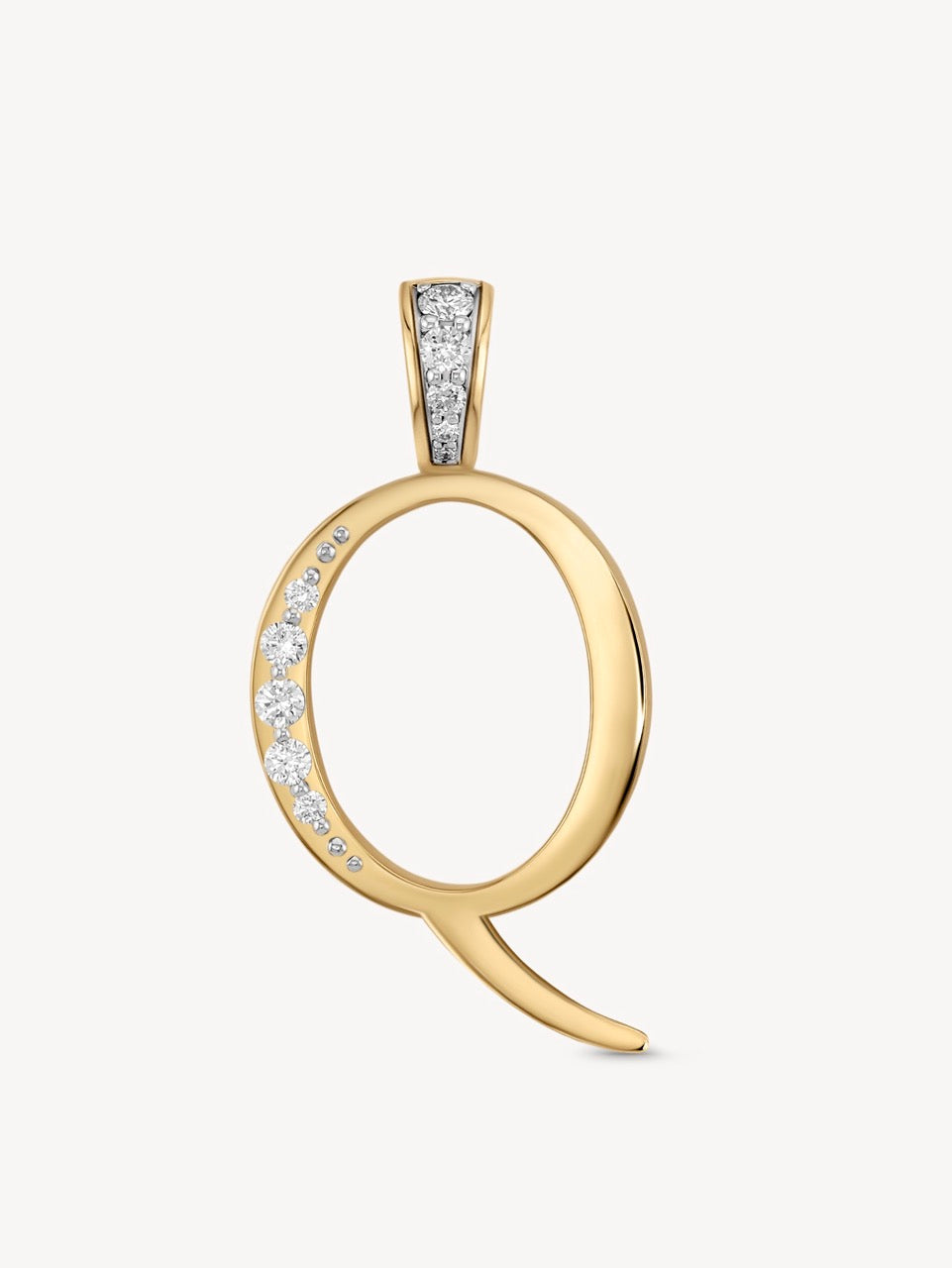 Diamond Initial Pendants