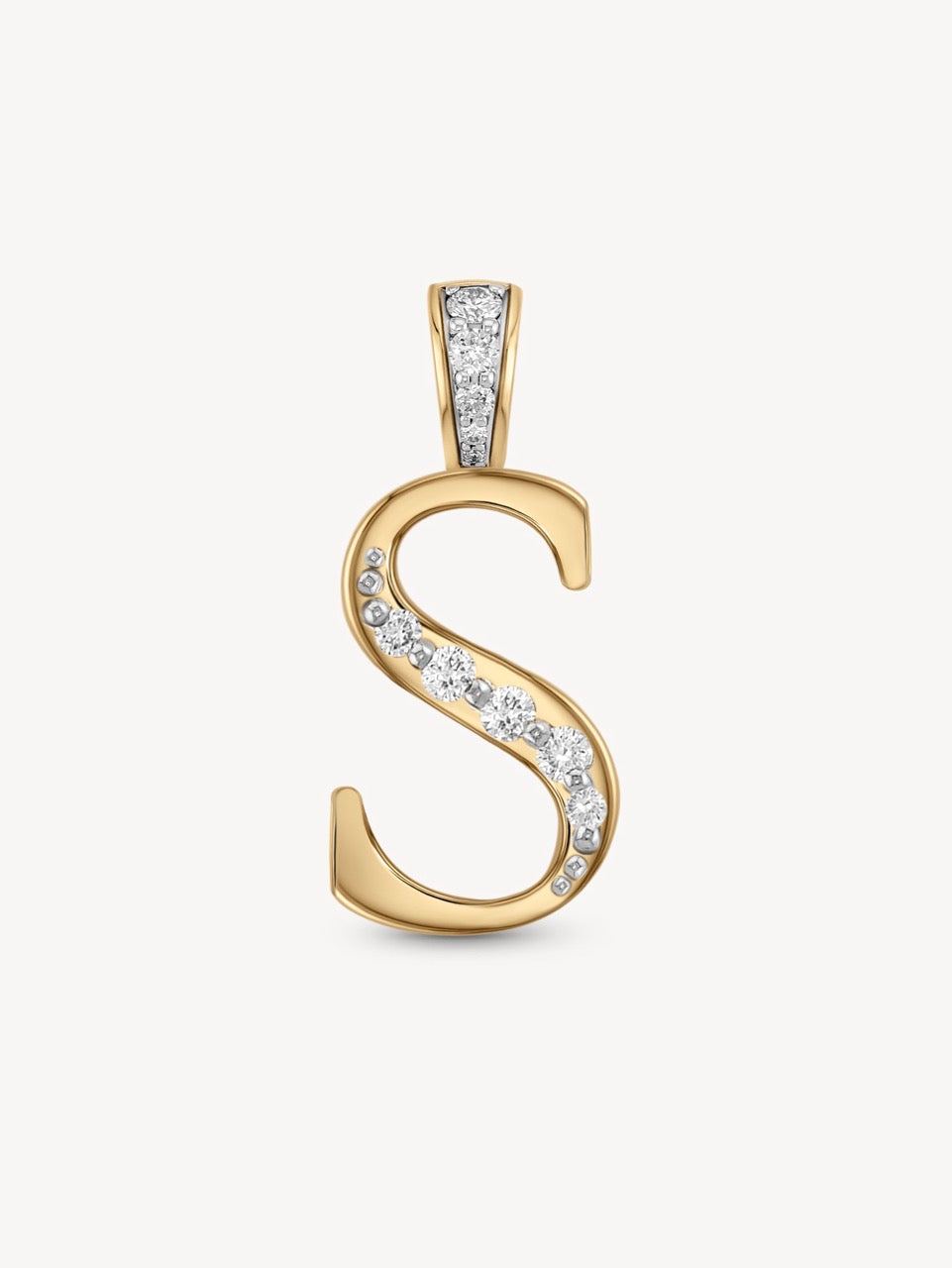 Diamond Initial Pendants