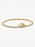 Aquamarine Tennis Lock Bracelet