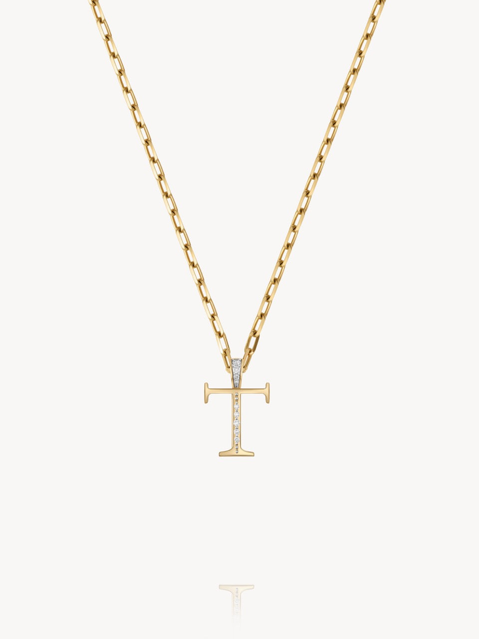 Diamond Initial Pendants