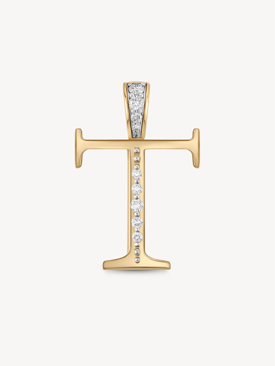 Diamond Initial Pendants