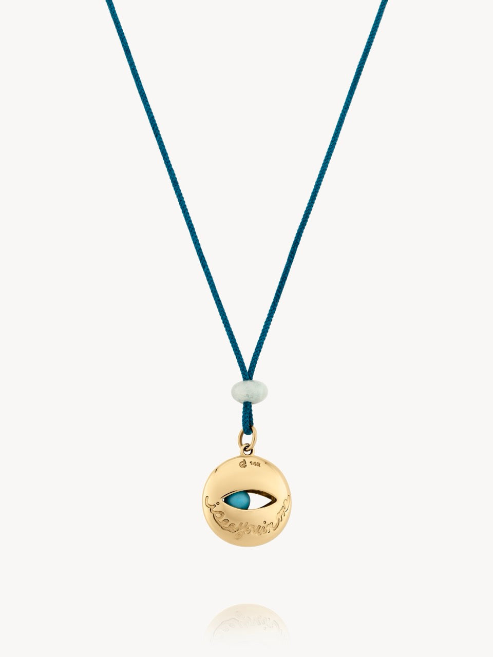 Enamel Swirl Eye Pendant