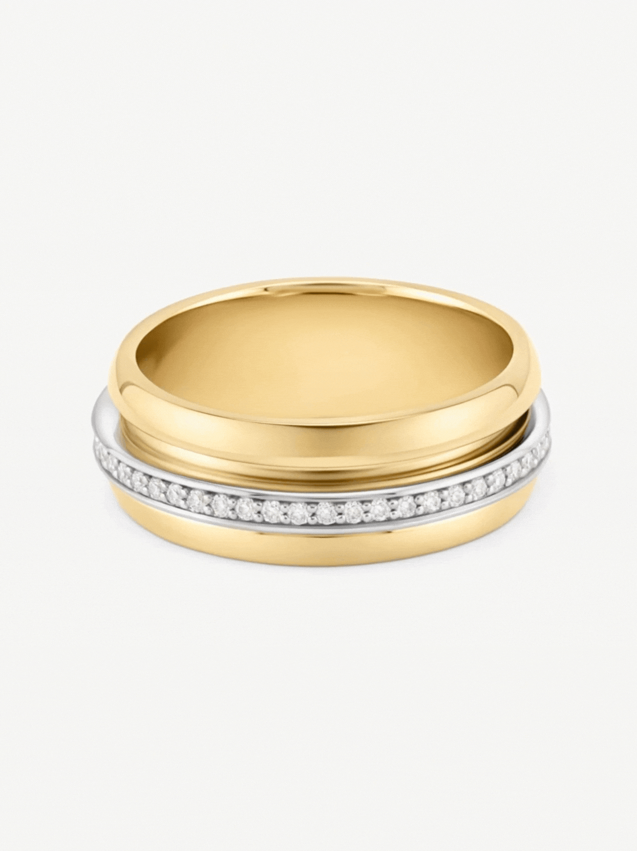 Spinning Latch Eternity Band