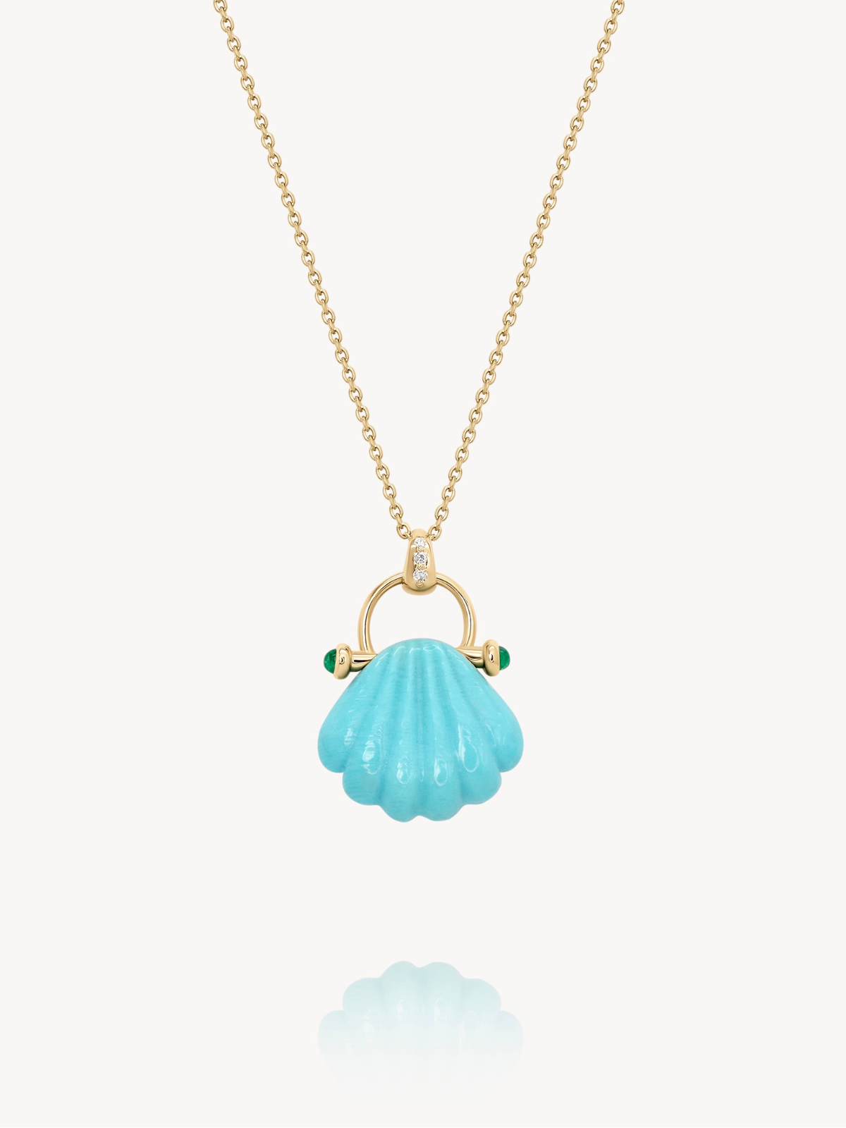 Seashell Turquoise Pendant