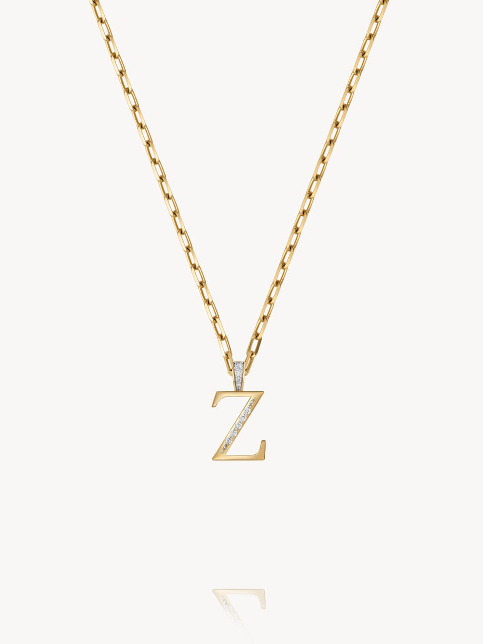 Diamond Initial Pendants