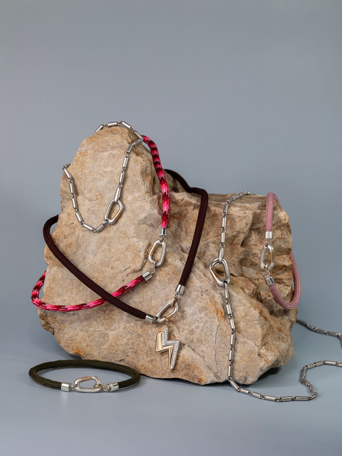 Mason Chain Carabiner Necklace