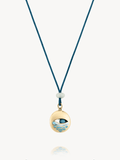 Enamel Swirl Eye Pendant