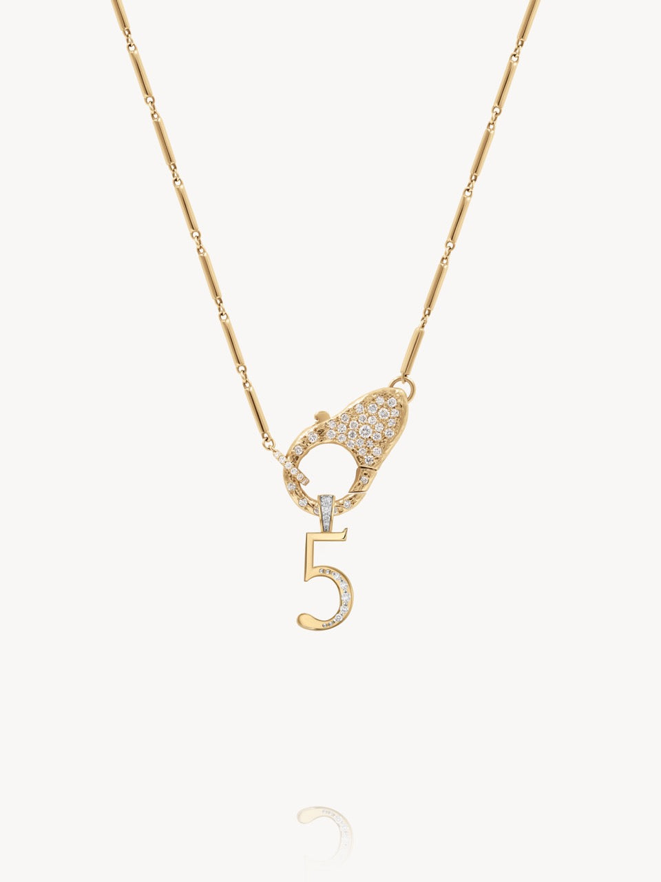 Diamond Number Pendants