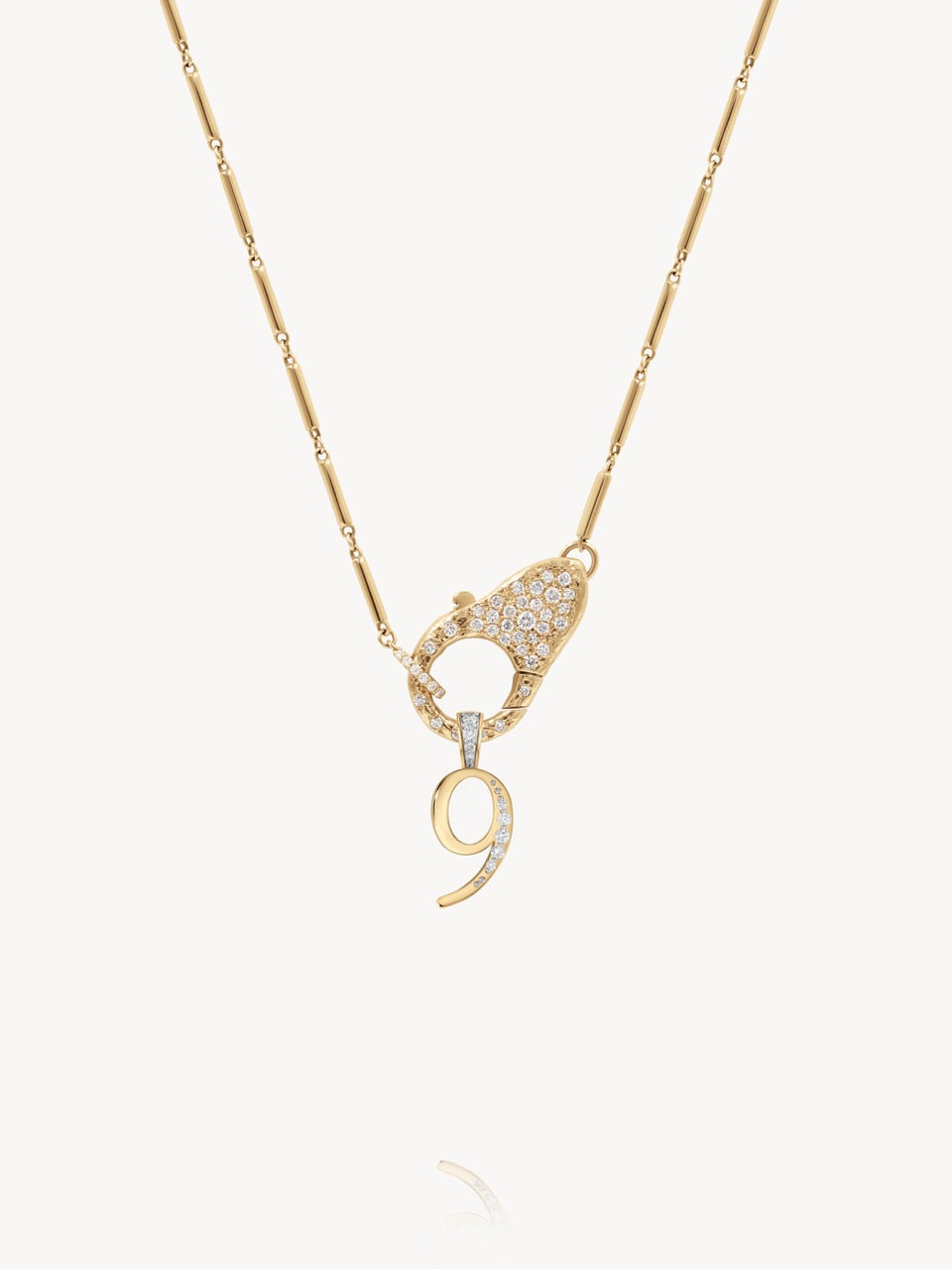 Diamond Number Pendants