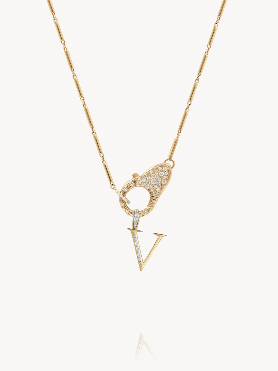 Diamond Initial Pendants