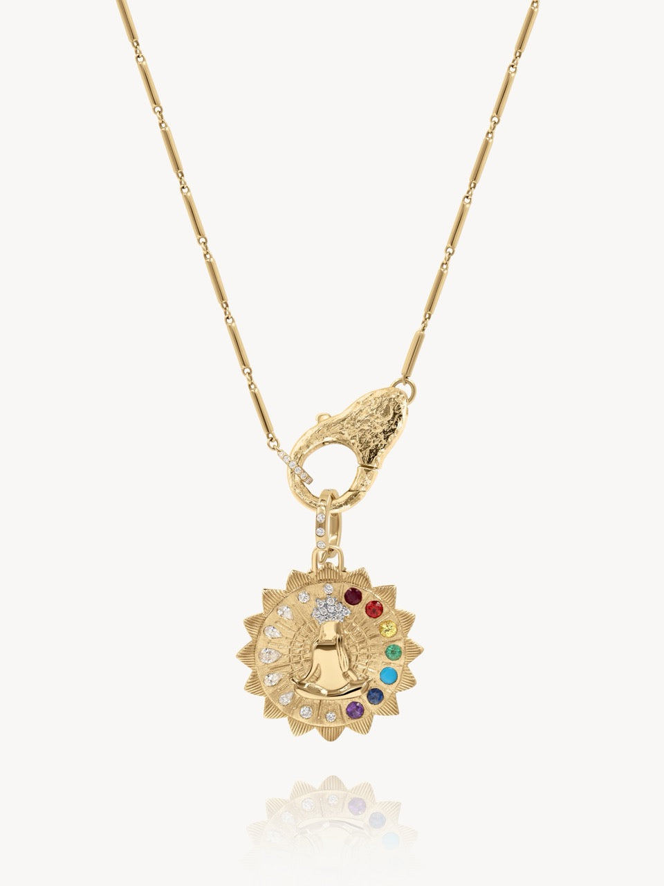 Double Sided Spiritual Woman Mandala Pendant