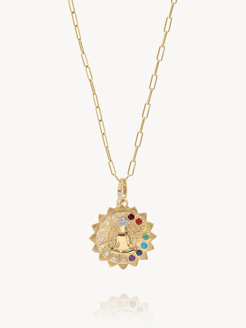 Double Sided Spiritual Woman Mandala Pendant