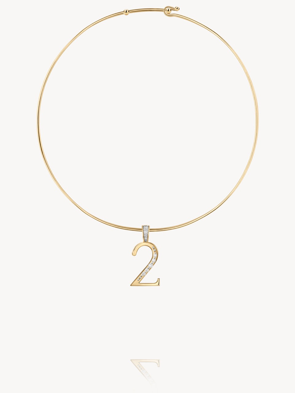 Diamond Number Pendants