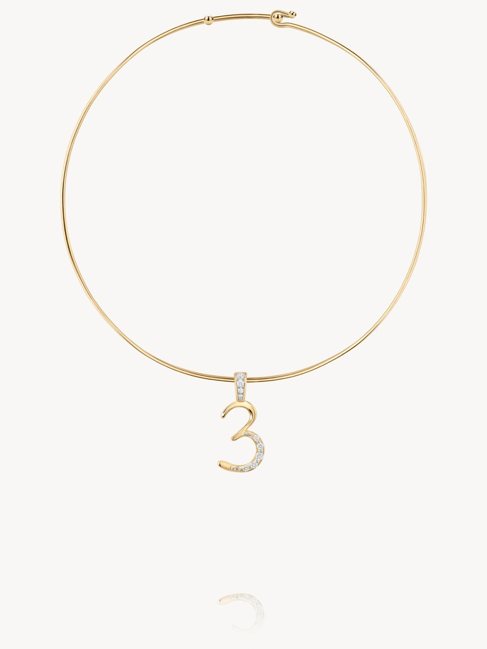 Diamond Number Pendants