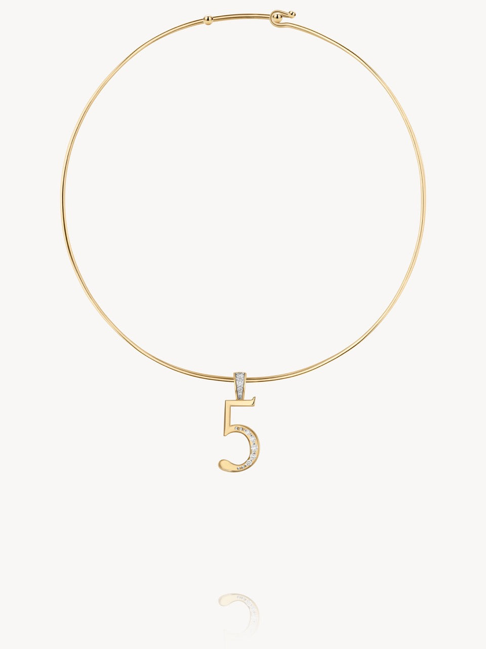 Diamond Number Pendants