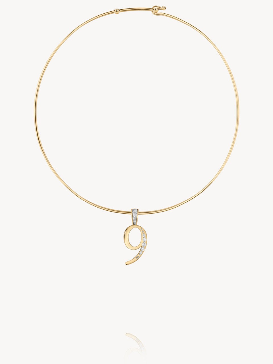 Diamond Number Pendants