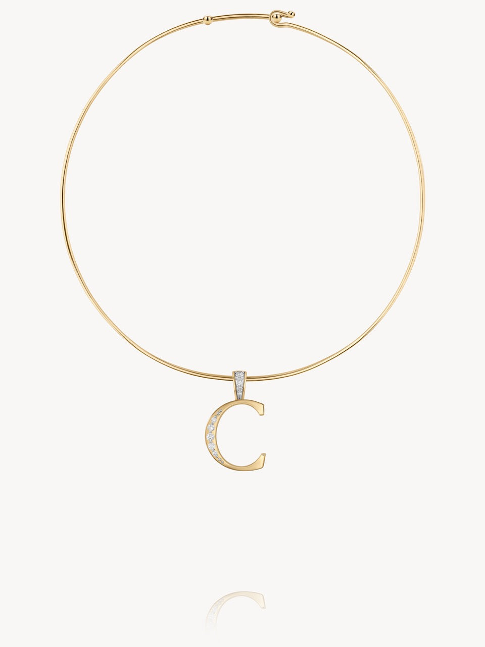 Diamond Initial Pendants