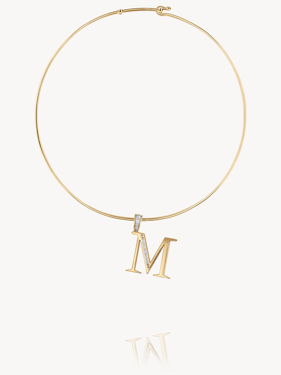 Diamond Initial Pendants
