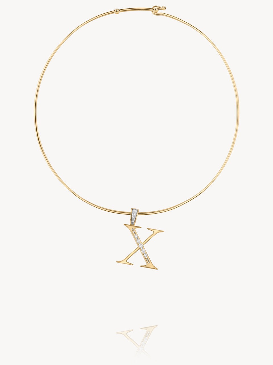 Diamond Initial Pendants