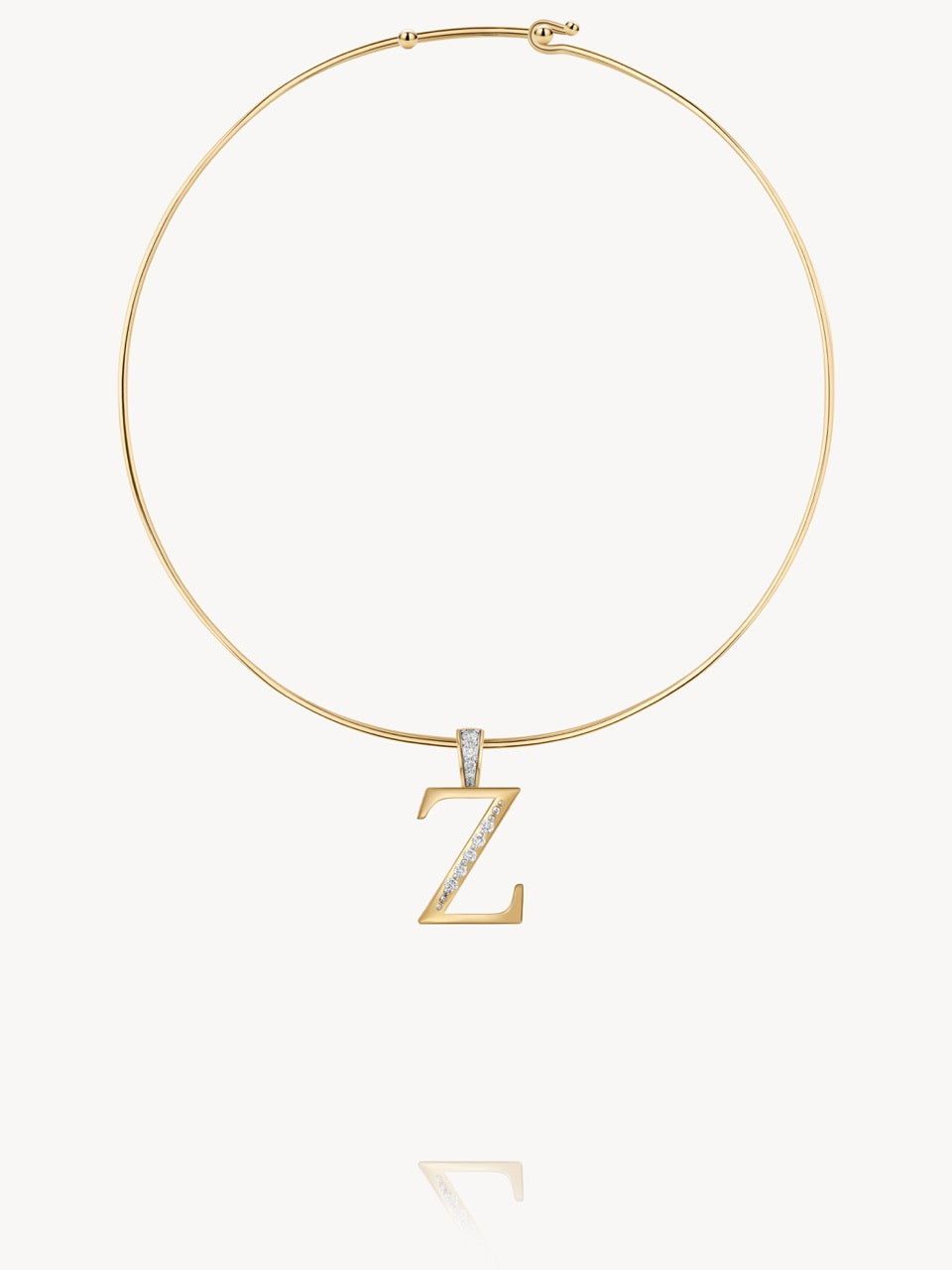 Diamond Initial Pendants